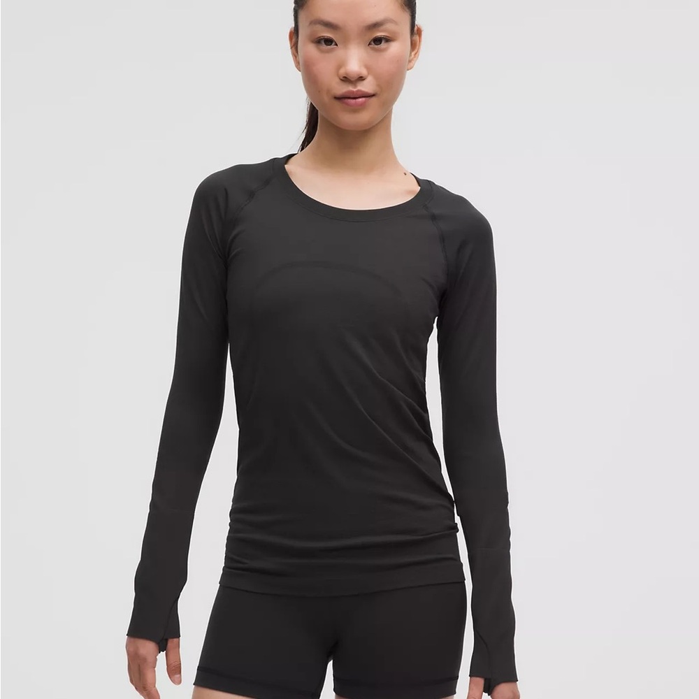 lululemon athletica Swiftly Tech Black Long Sleeve Top